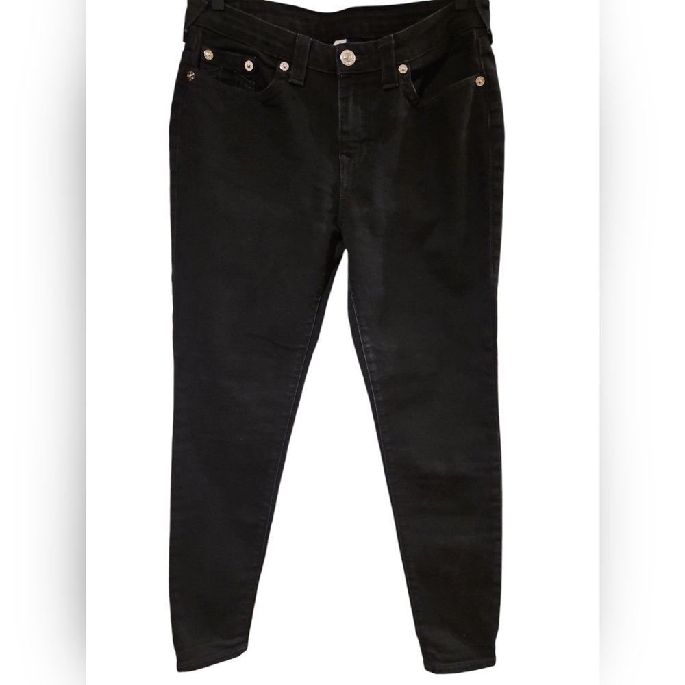True Religion Black Curvy Skinny Jeans  Size 32